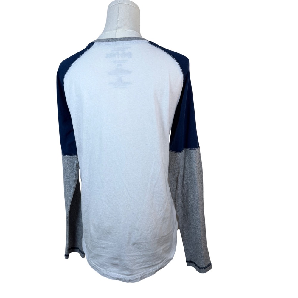 Universal Studios Harry Potter Ravenclaw Raglan Shirt XL White Navy/Grey - Picture 3 of 14